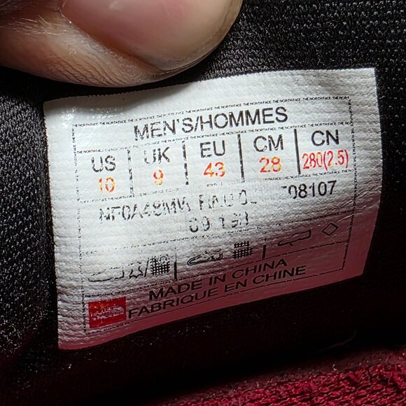 The North Face Surge Highgate LS Mens Size 10 Black Shoes Athletic Walking - Picture 6 of 15